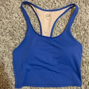 Kortni Jeane Blue Racerback Swim Top
